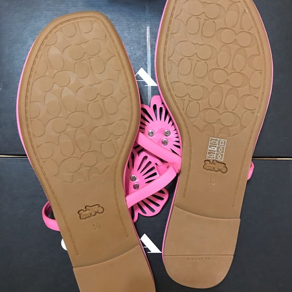 🌸 Coach JULIA SANDAL PETUNIA 6.5 7 🌺 - Picture 7 of 11